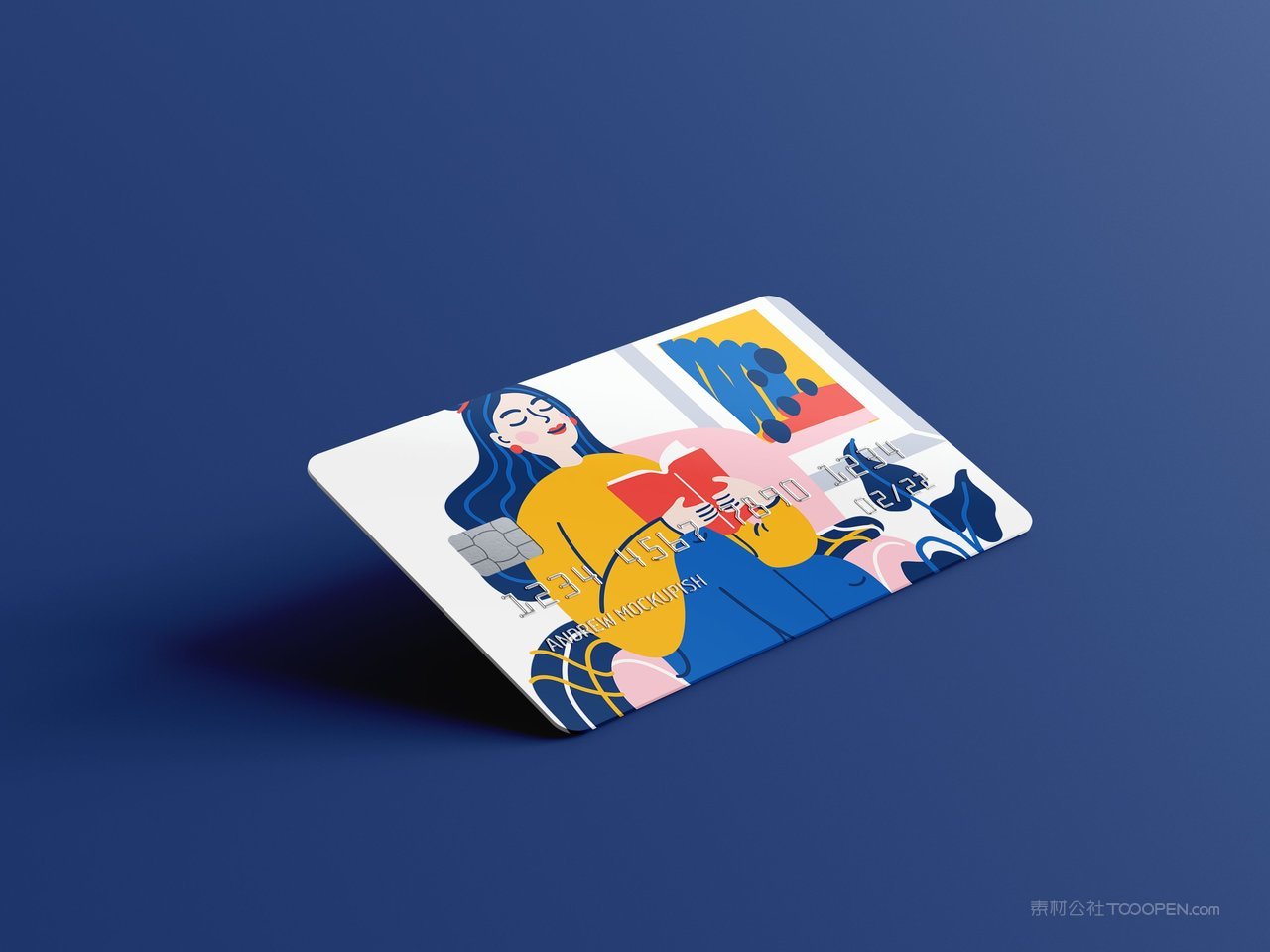 银行卡会员卡品牌vi展示贴图一键样机