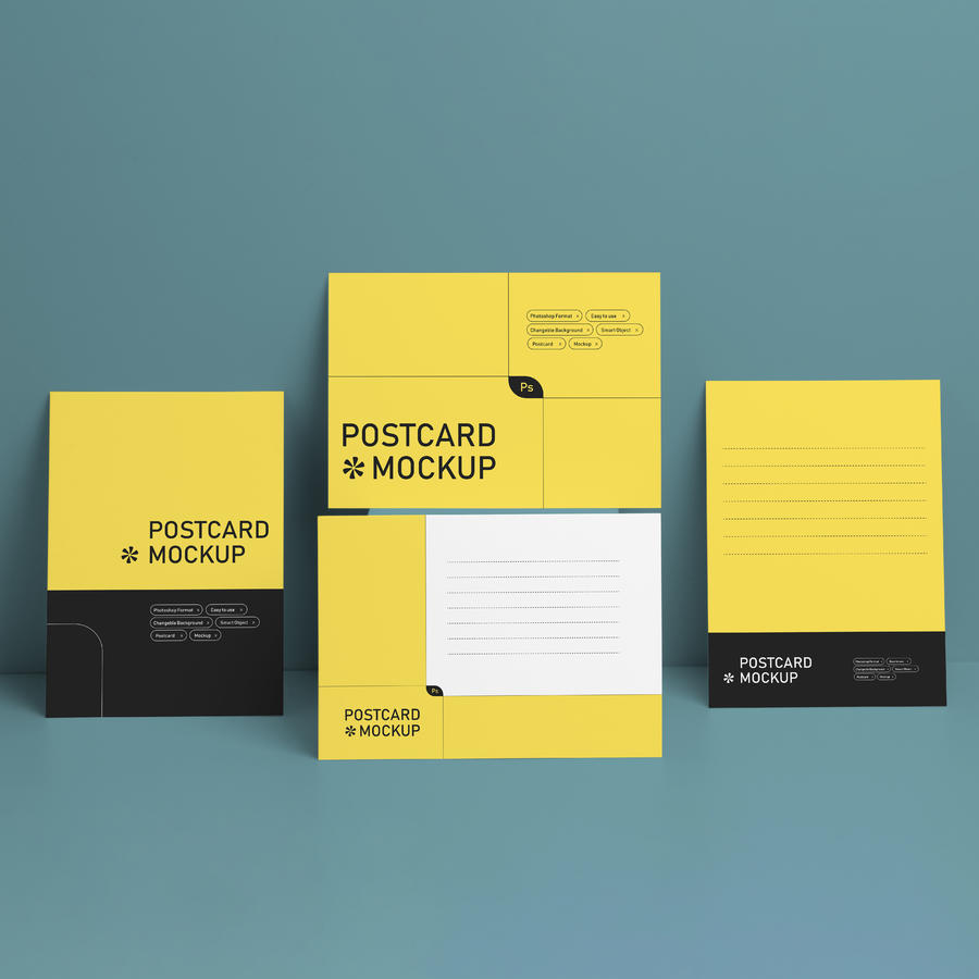 明信片样机素材
