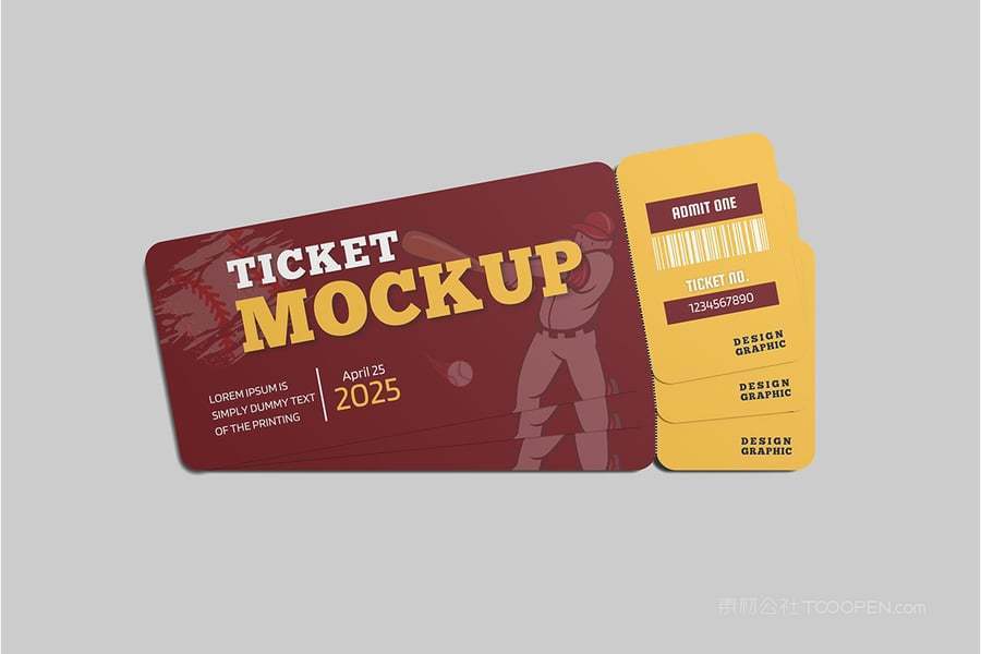门票模型样机