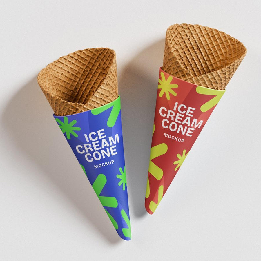 冰淇淋蛋筒样机