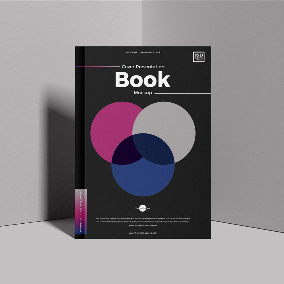 免费书籍封面样机