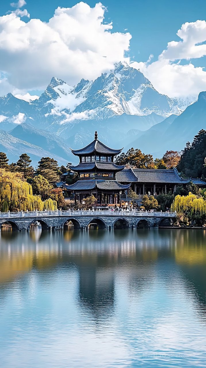 天空山峰风景唯美景观群山意境