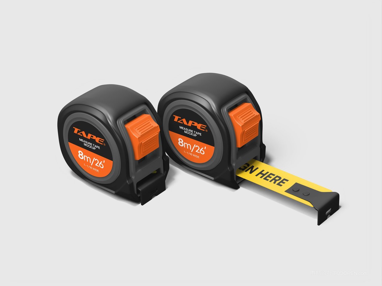 测量工具卷尺样机