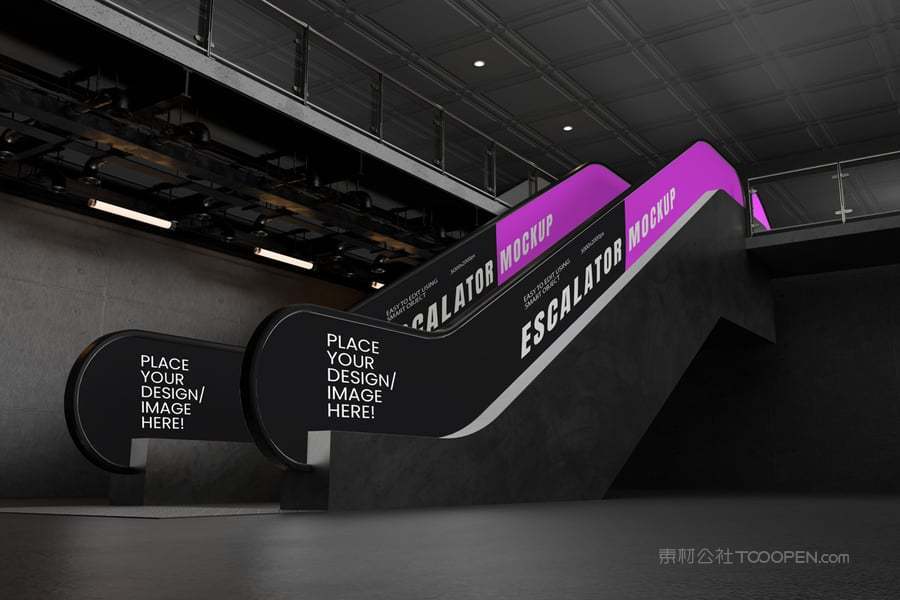 双向自动扶梯广告样机