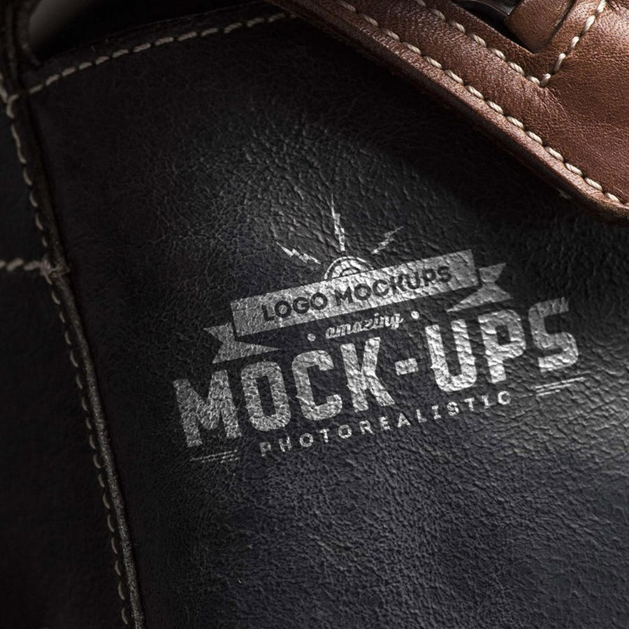 黑色牛仔裤logo样机效果