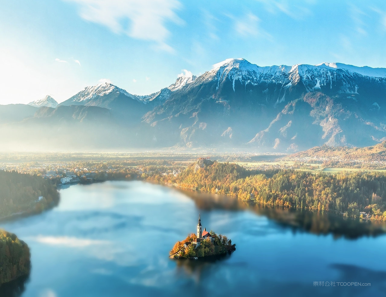 高清雪山大山风景画