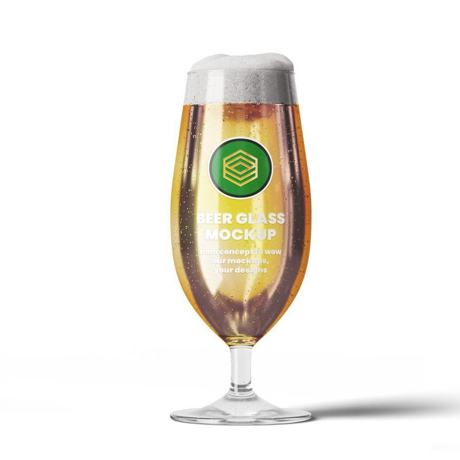 啤酒啤酒杯样机