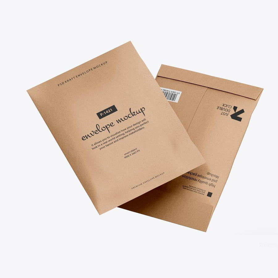 牛皮纸c4信封样机