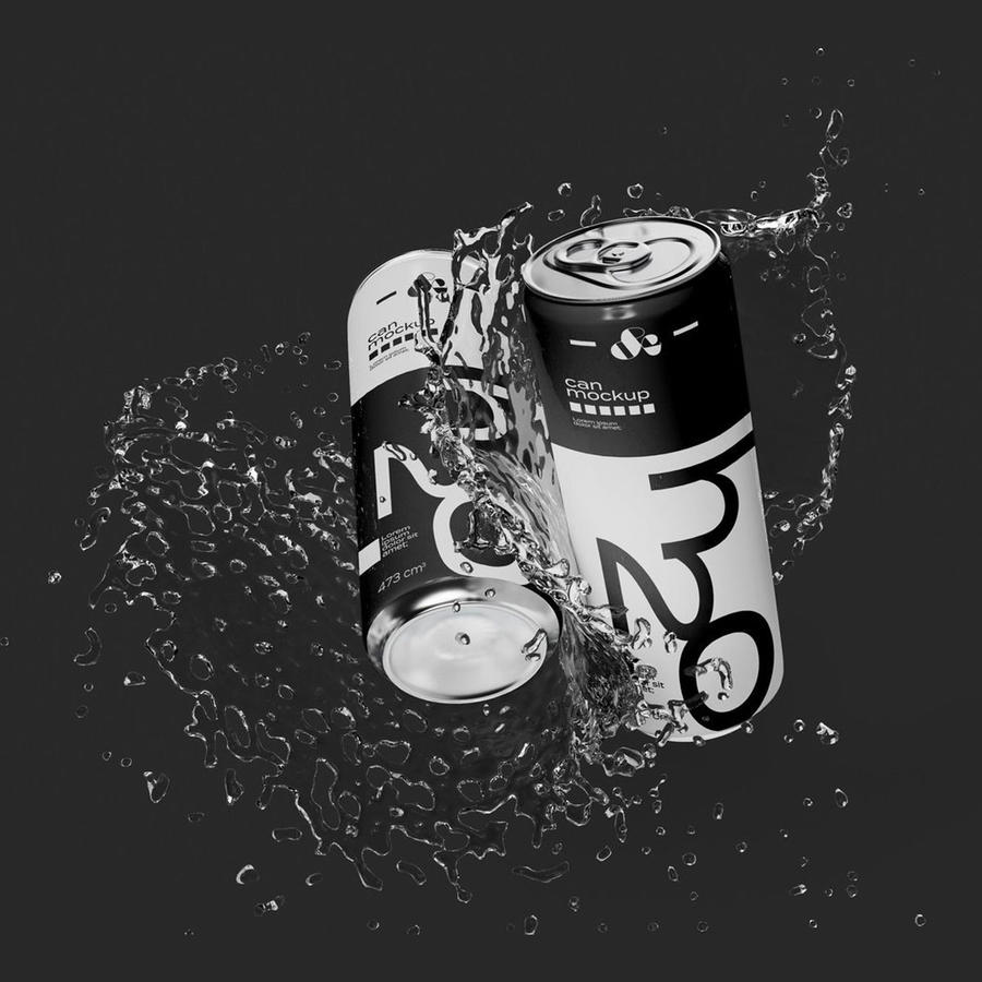 汽水罐易拉罐样机