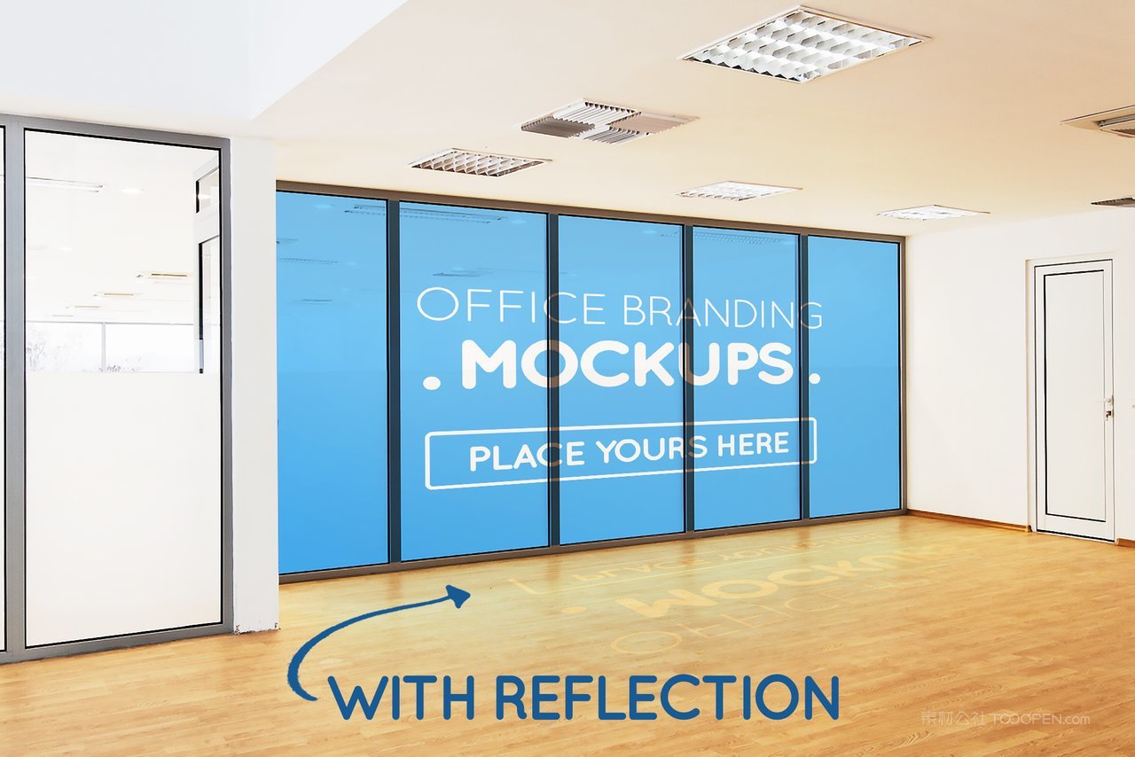 办公室海报样机