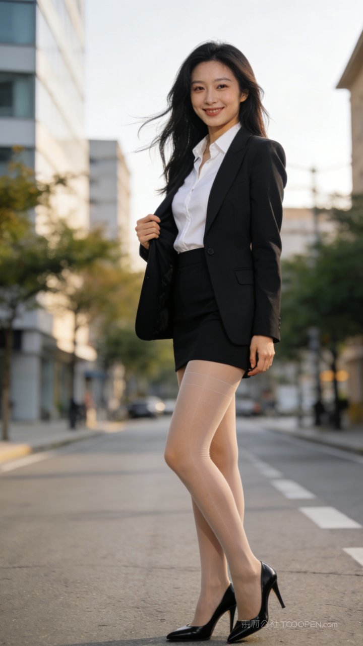 长腿美女职场白领商务性感丝袜女性模特