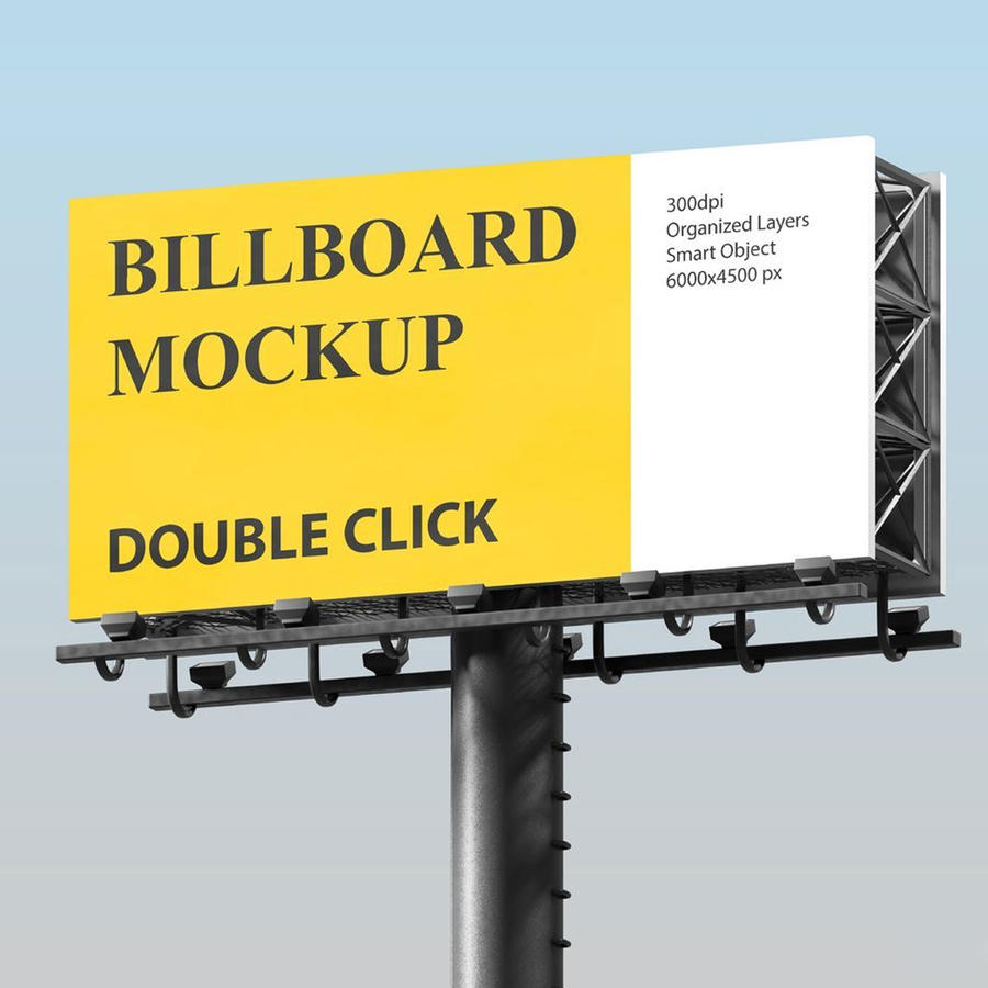 户外广告牌样机