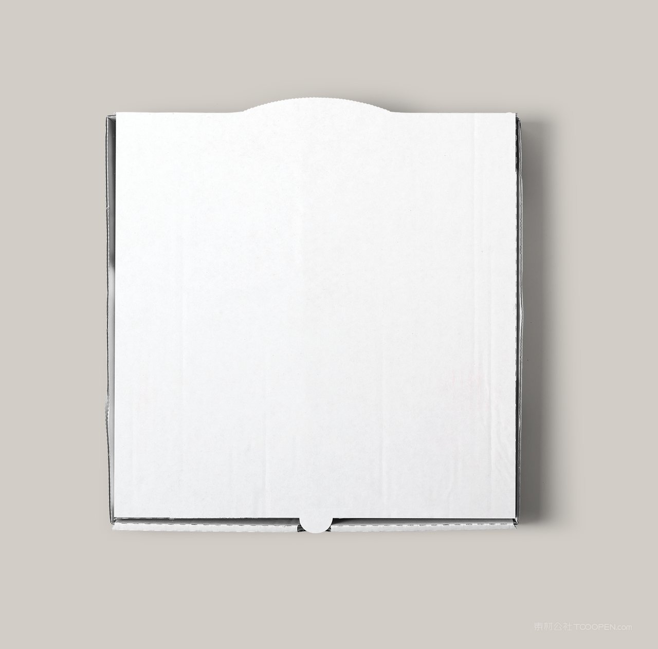 白色披萨食品包装样机