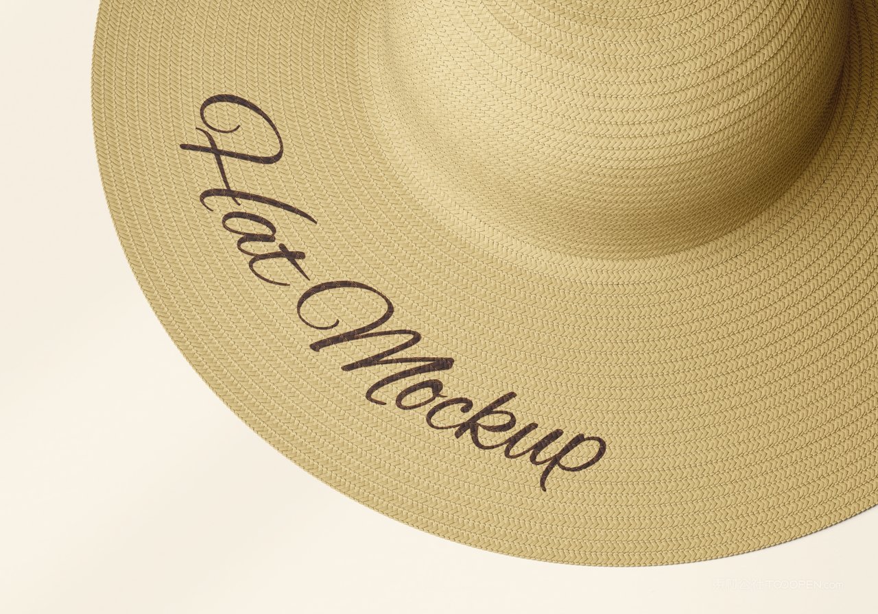 草帽帽子样机