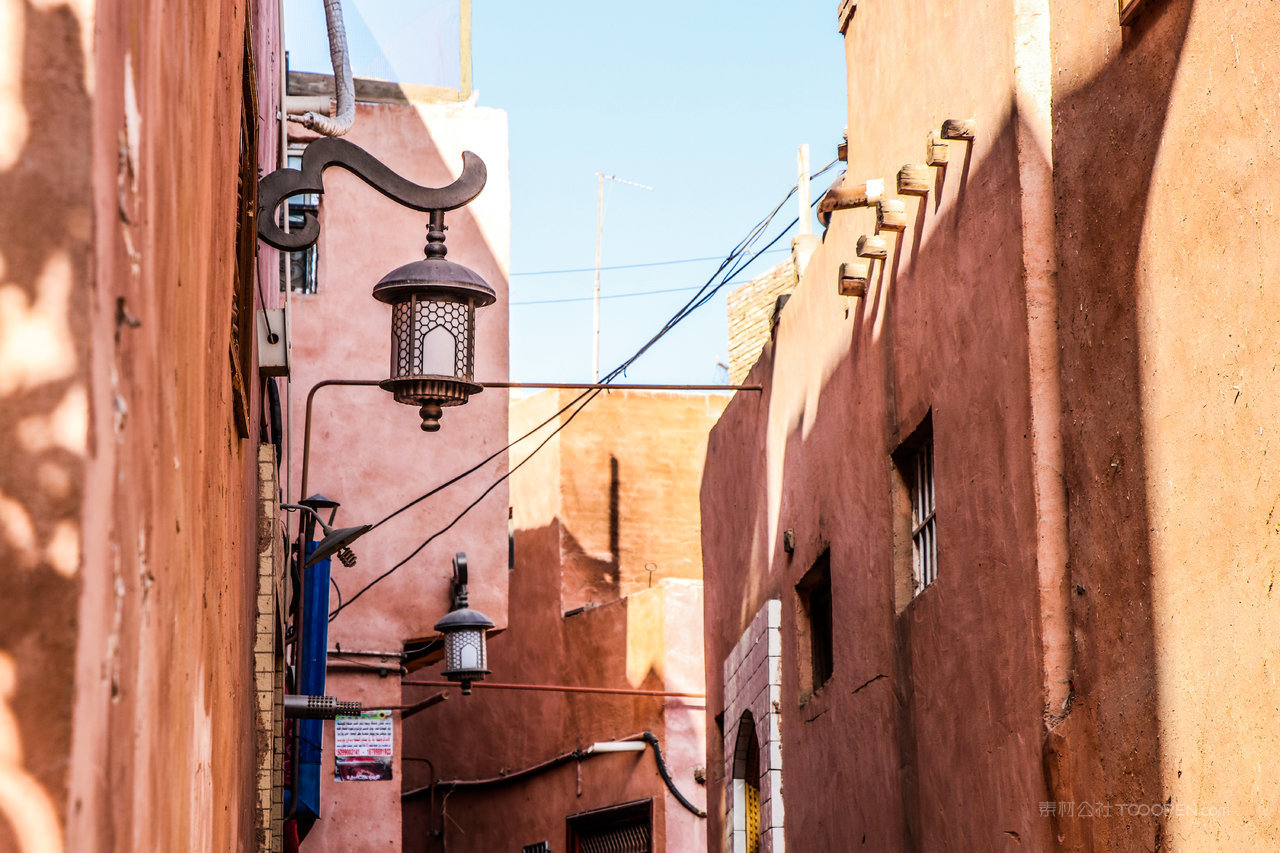 喀什建筑风景画图片