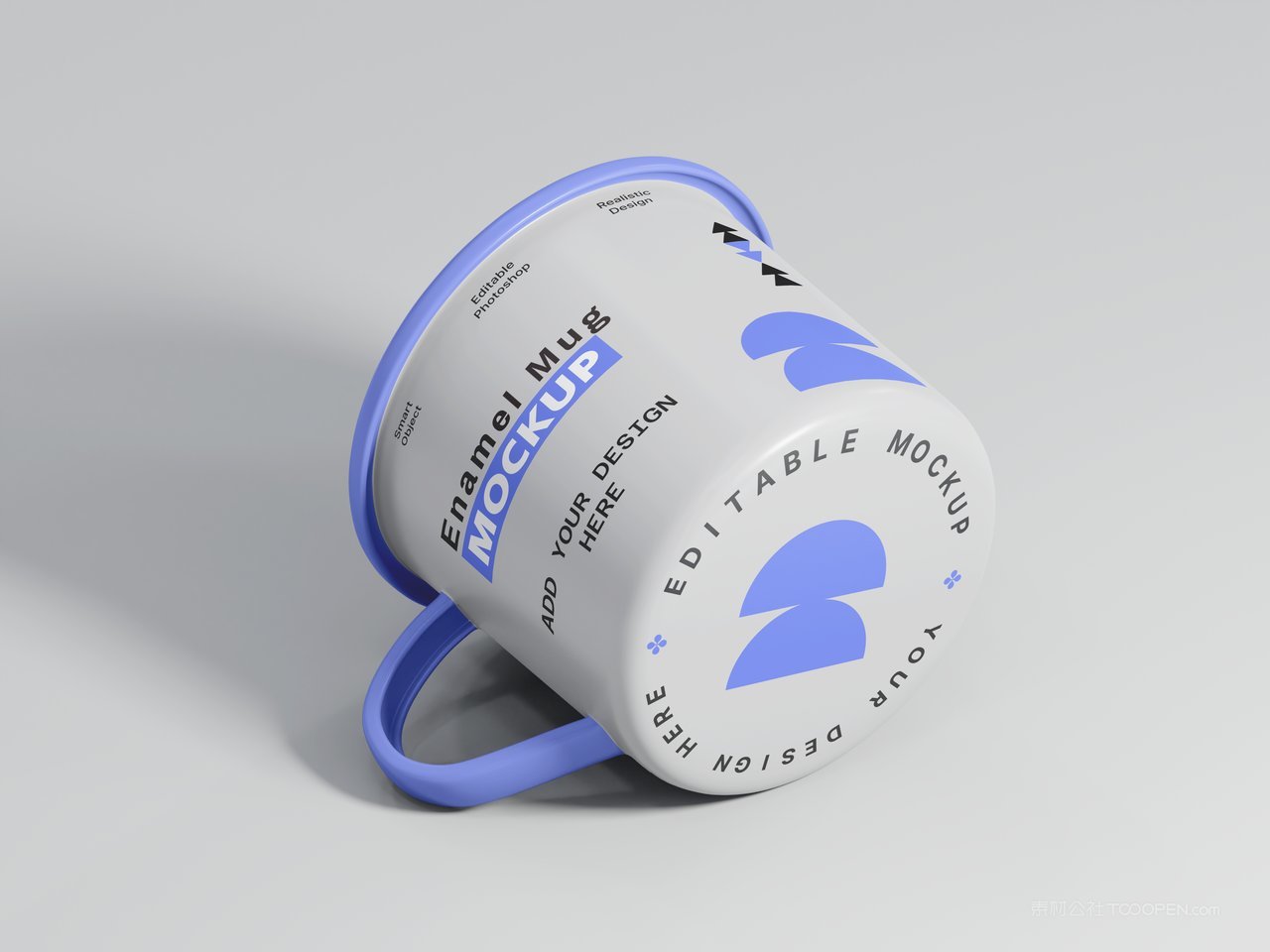 搪瓷杯水杯样机