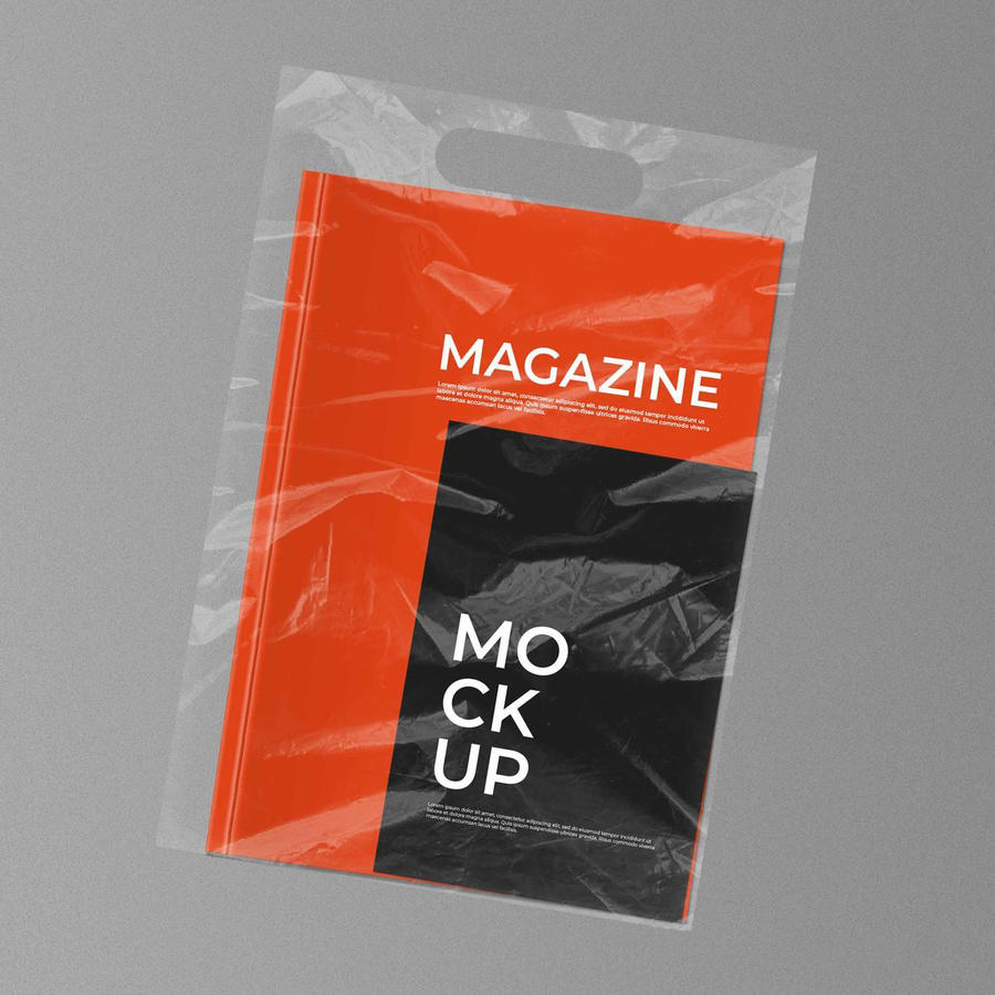 杂志塑料袋样机