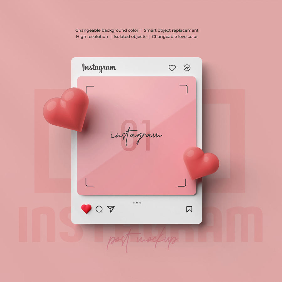 情人节INS界面样机