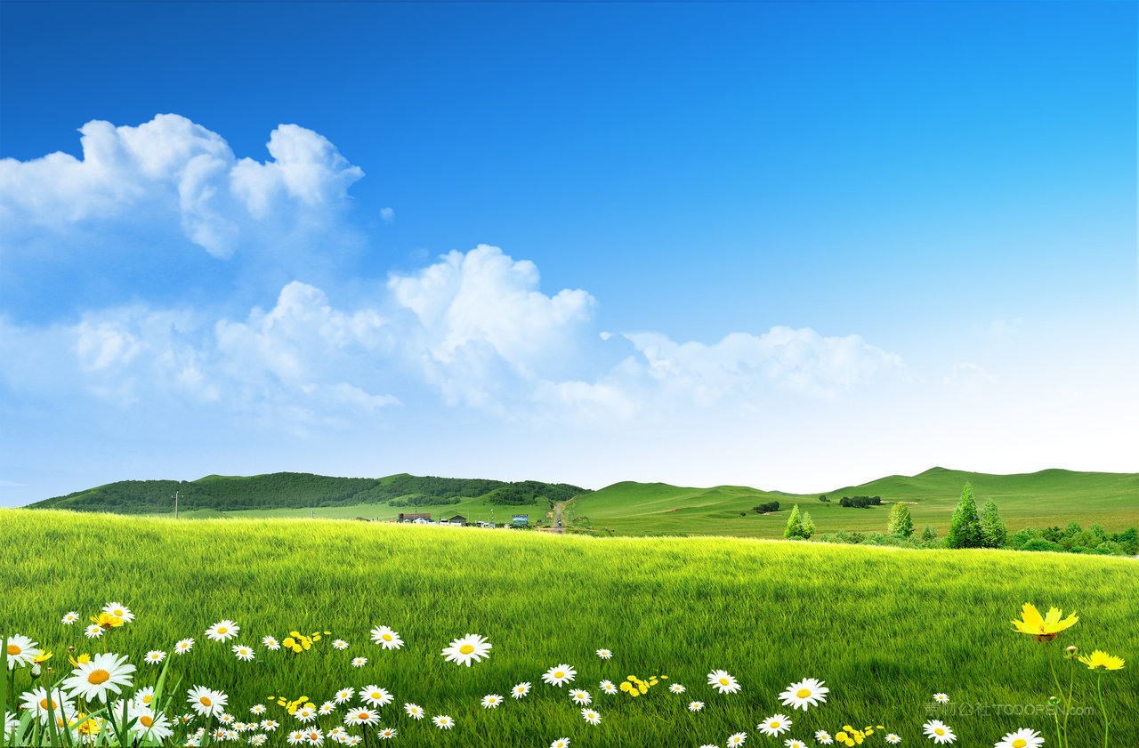 高清蓝天白云风景