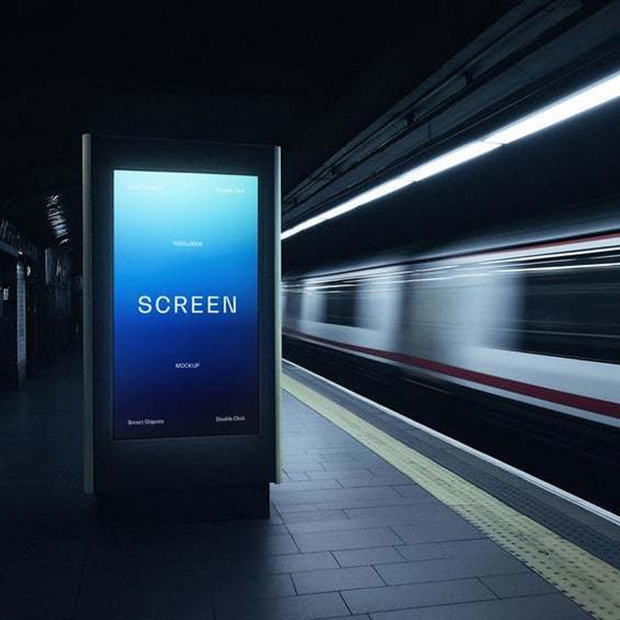 地铁口灯箱样机