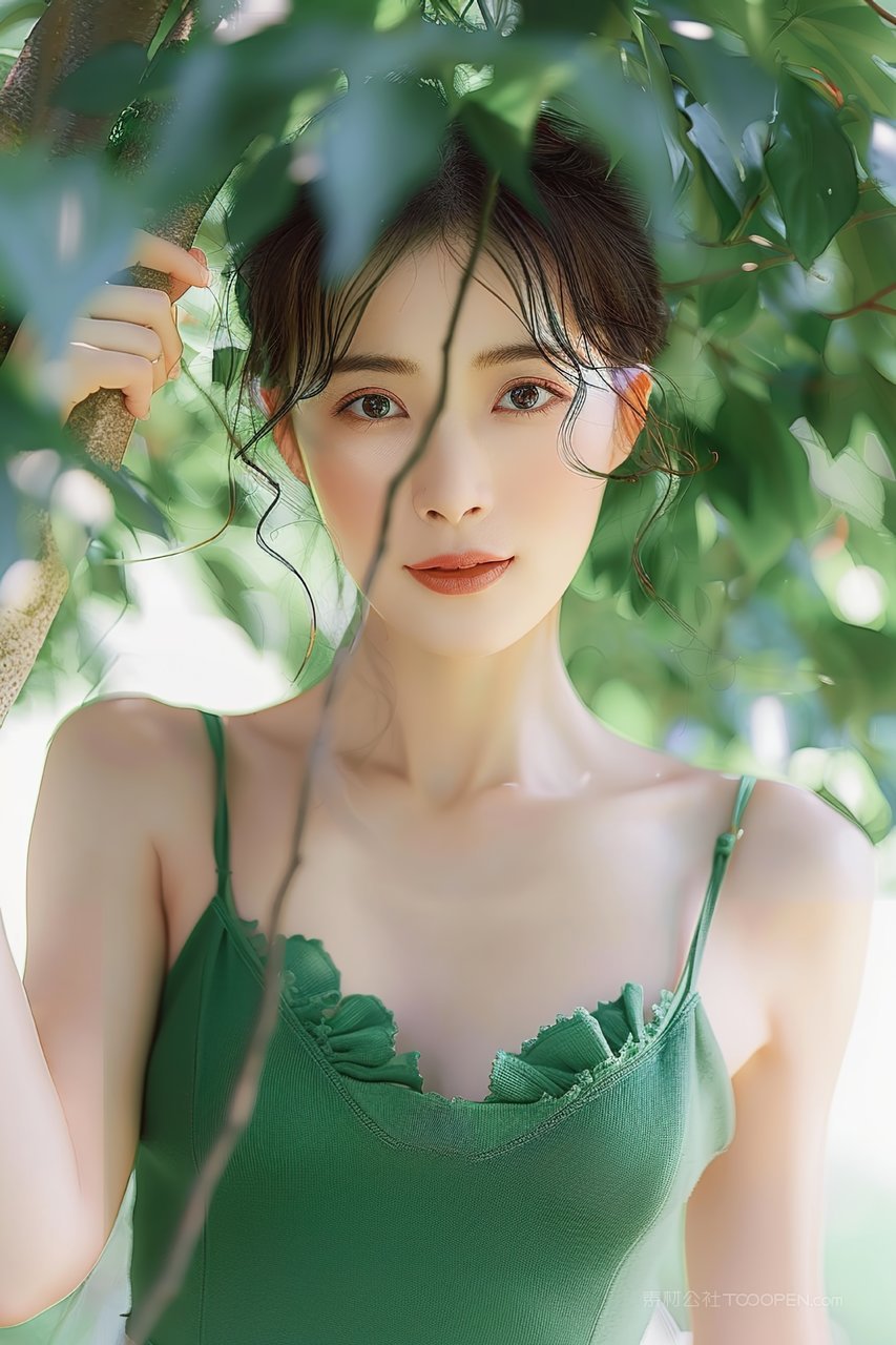 优雅优美女性年轻青春活力少女彩妆美容美女