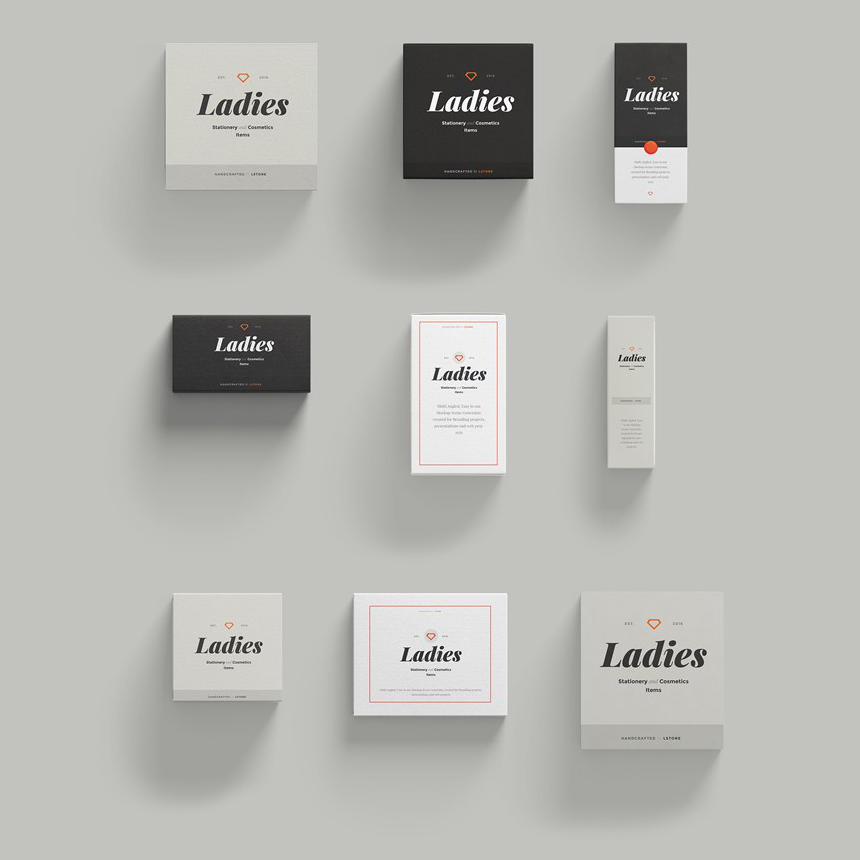 大气的黑白卡片