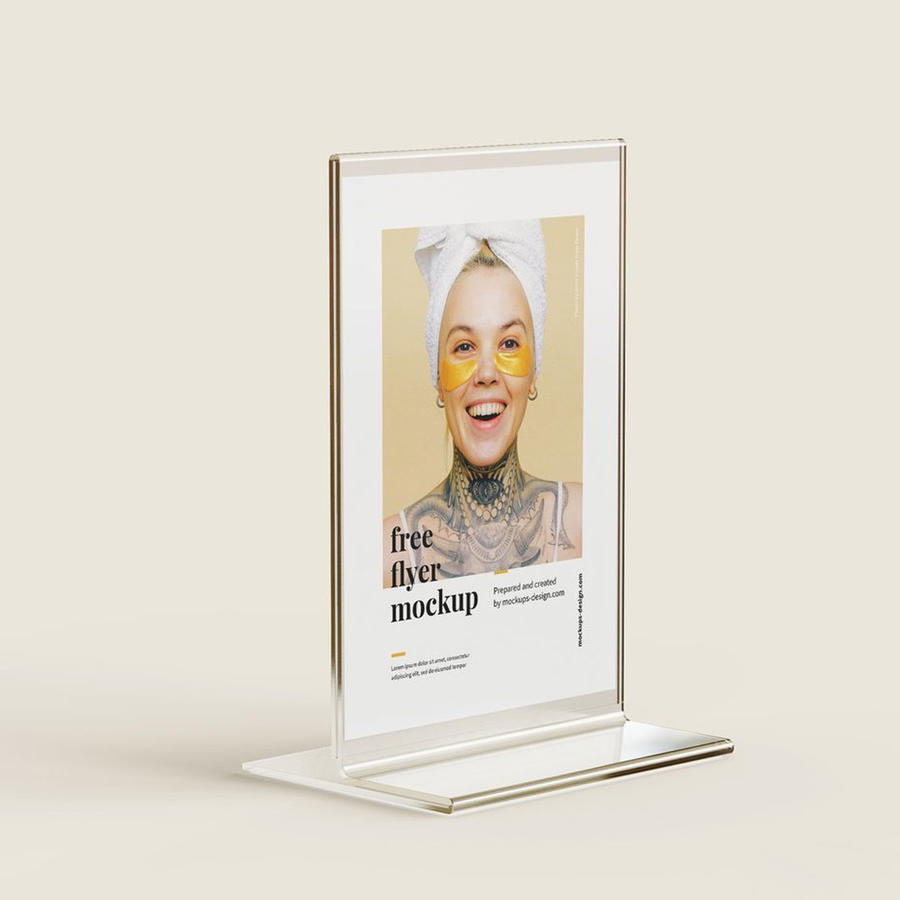 亚克力桌牌立牌样机