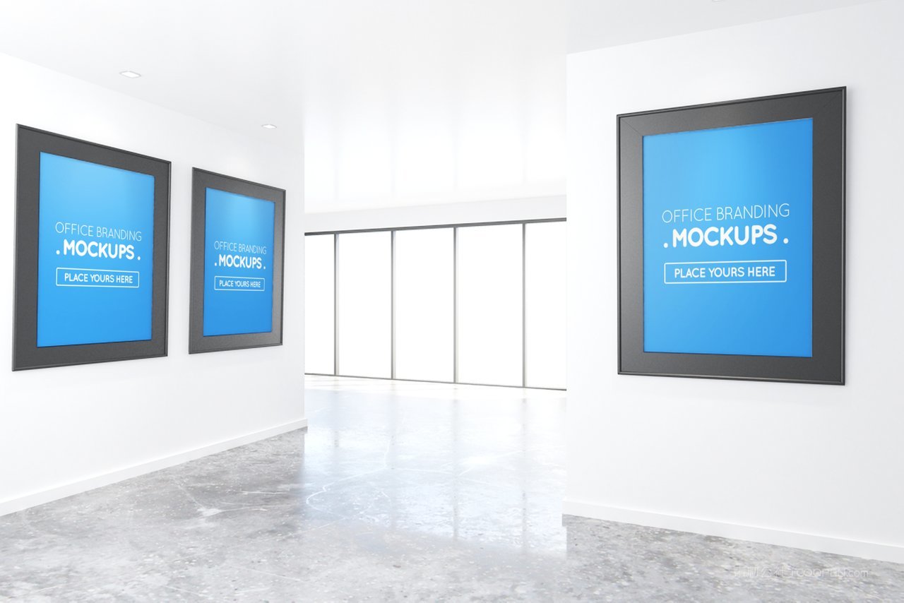 办公室广告牌样机