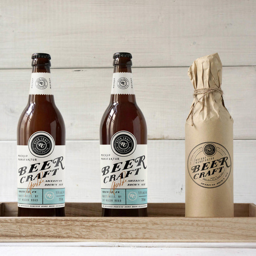 品牌啤酒标签样机