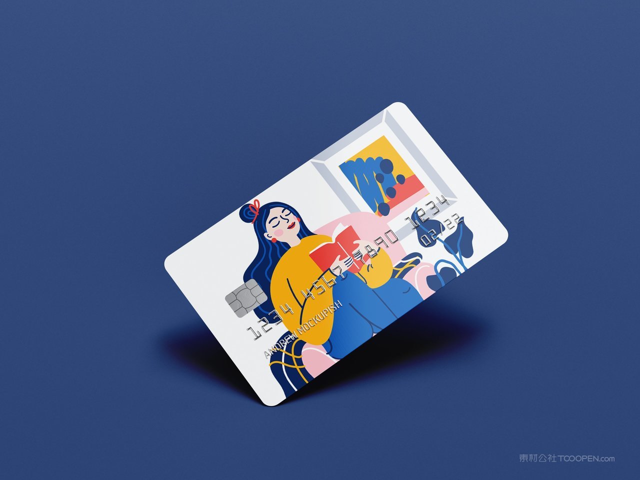 银行卡品牌vi展示贴图一键样机