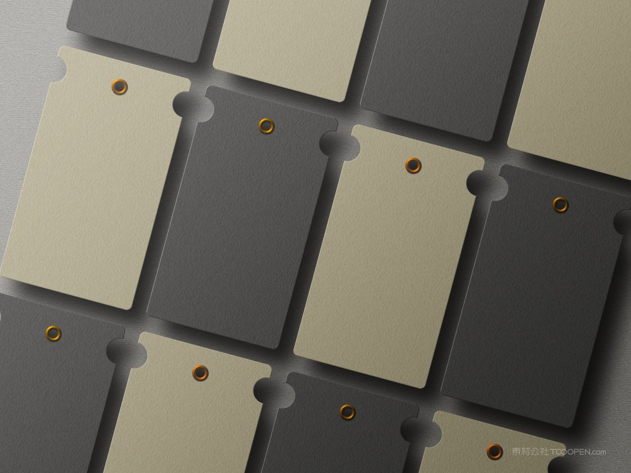 极简主义吊牌样机