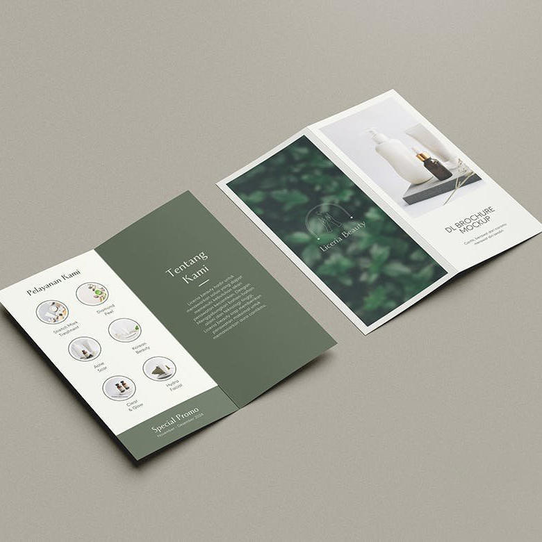 双折页dl传单样机