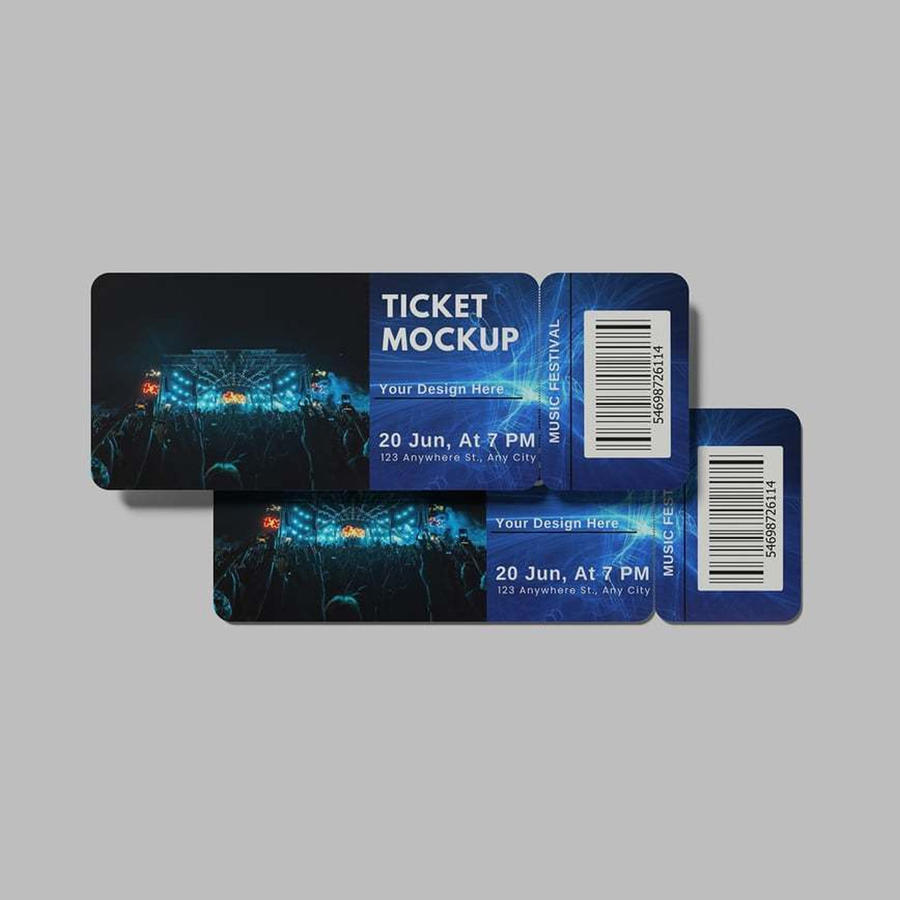 演唱会门票样机