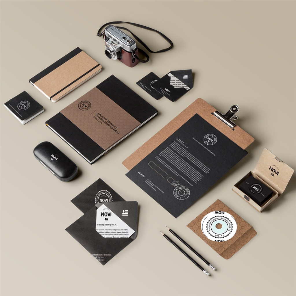 黑色系VI模板样机