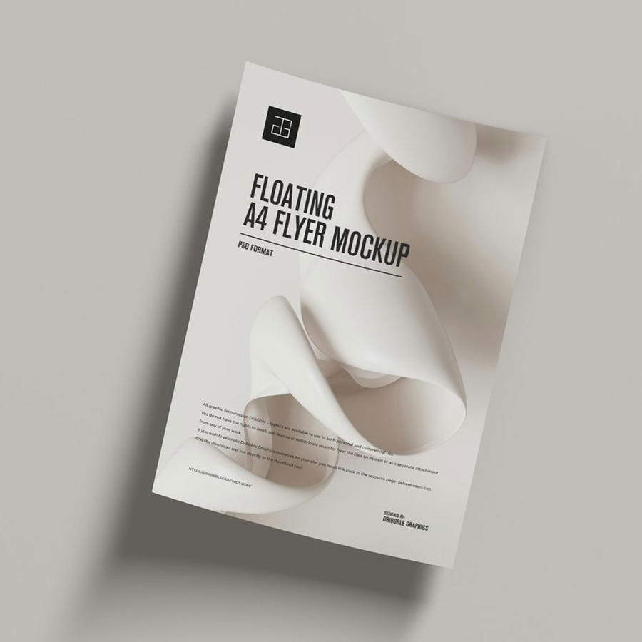 浮动a4传单样机