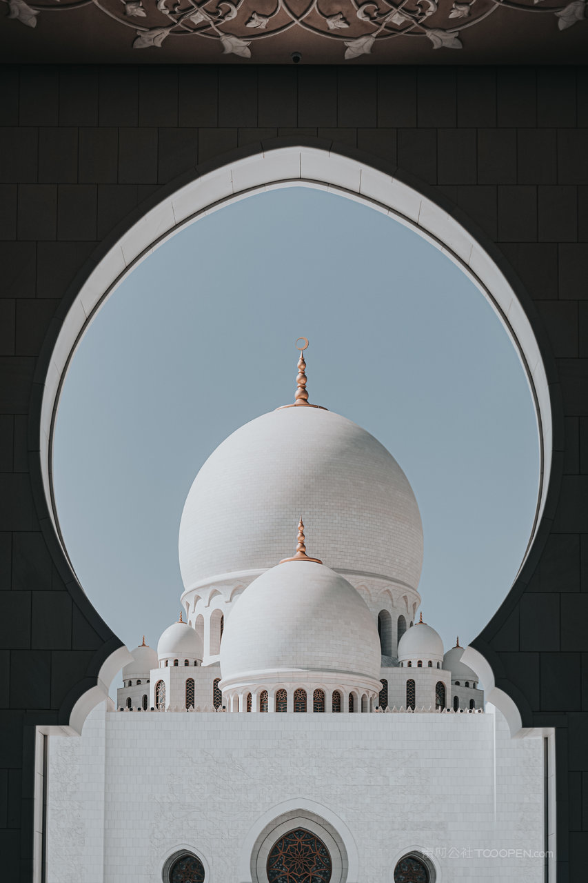 迪拜城市建筑风景画摄影图片