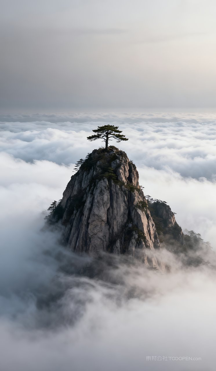 唯美自然春天河流天空风景山水山峰