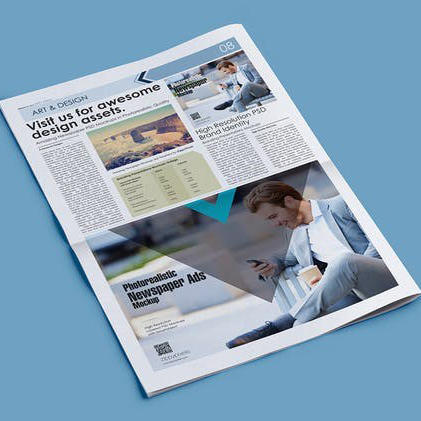 报纸设计排版样机