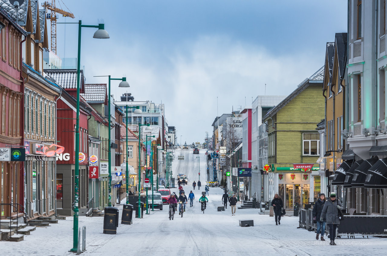 挪威特罗姆瑟城市街景