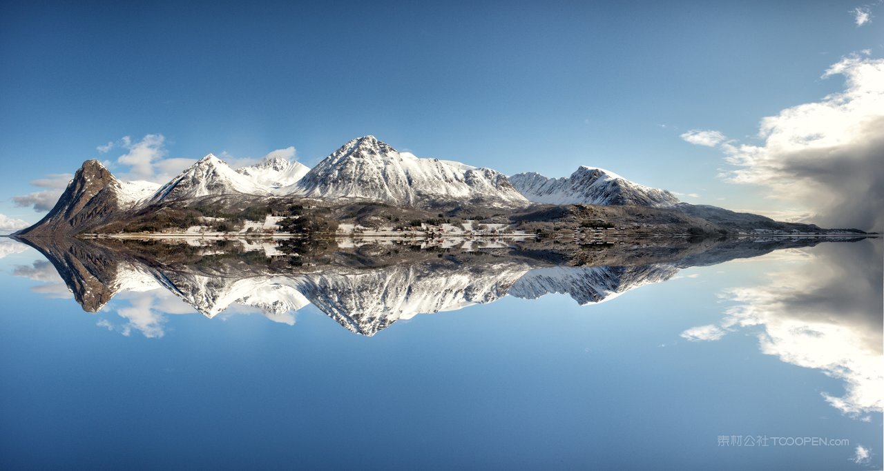 挪威风景画高清摄影图片