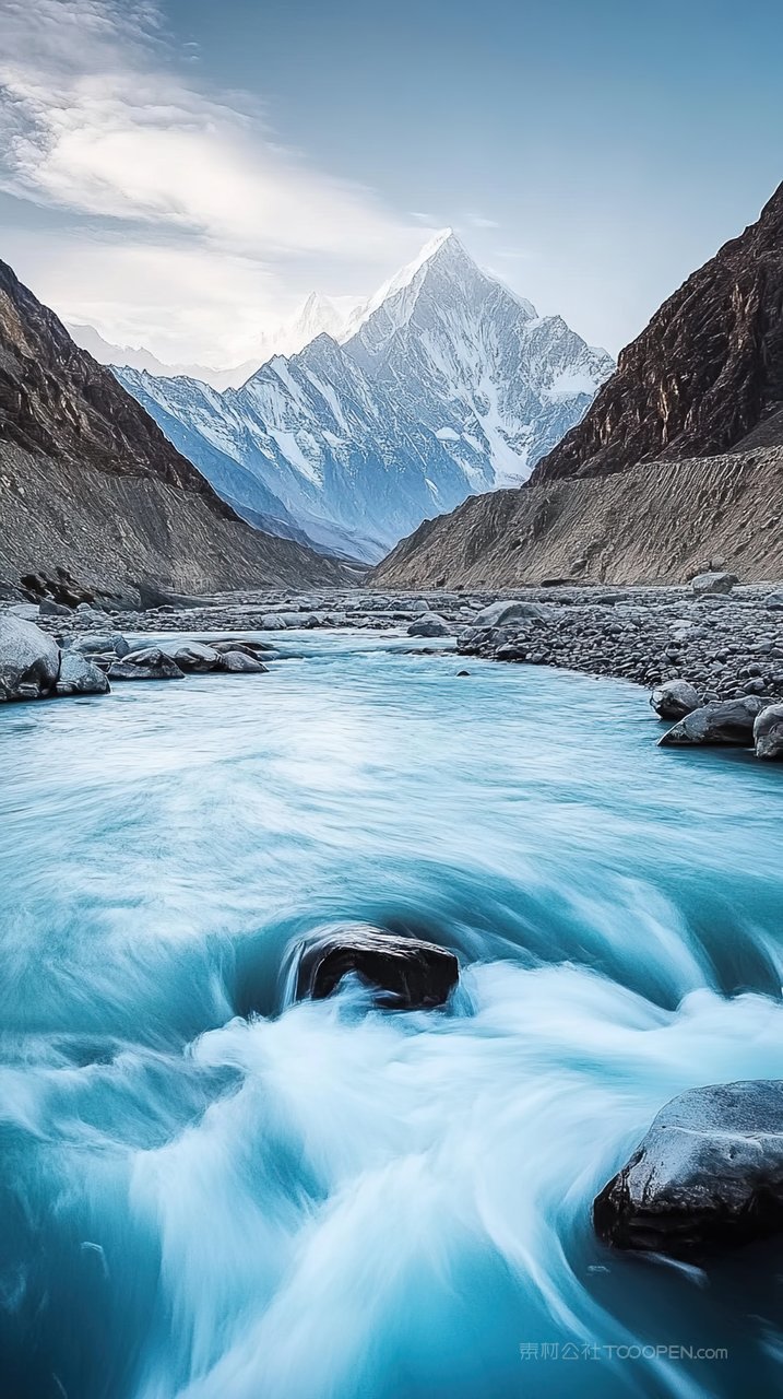 天空景色唯美景观山峰意境风景群山