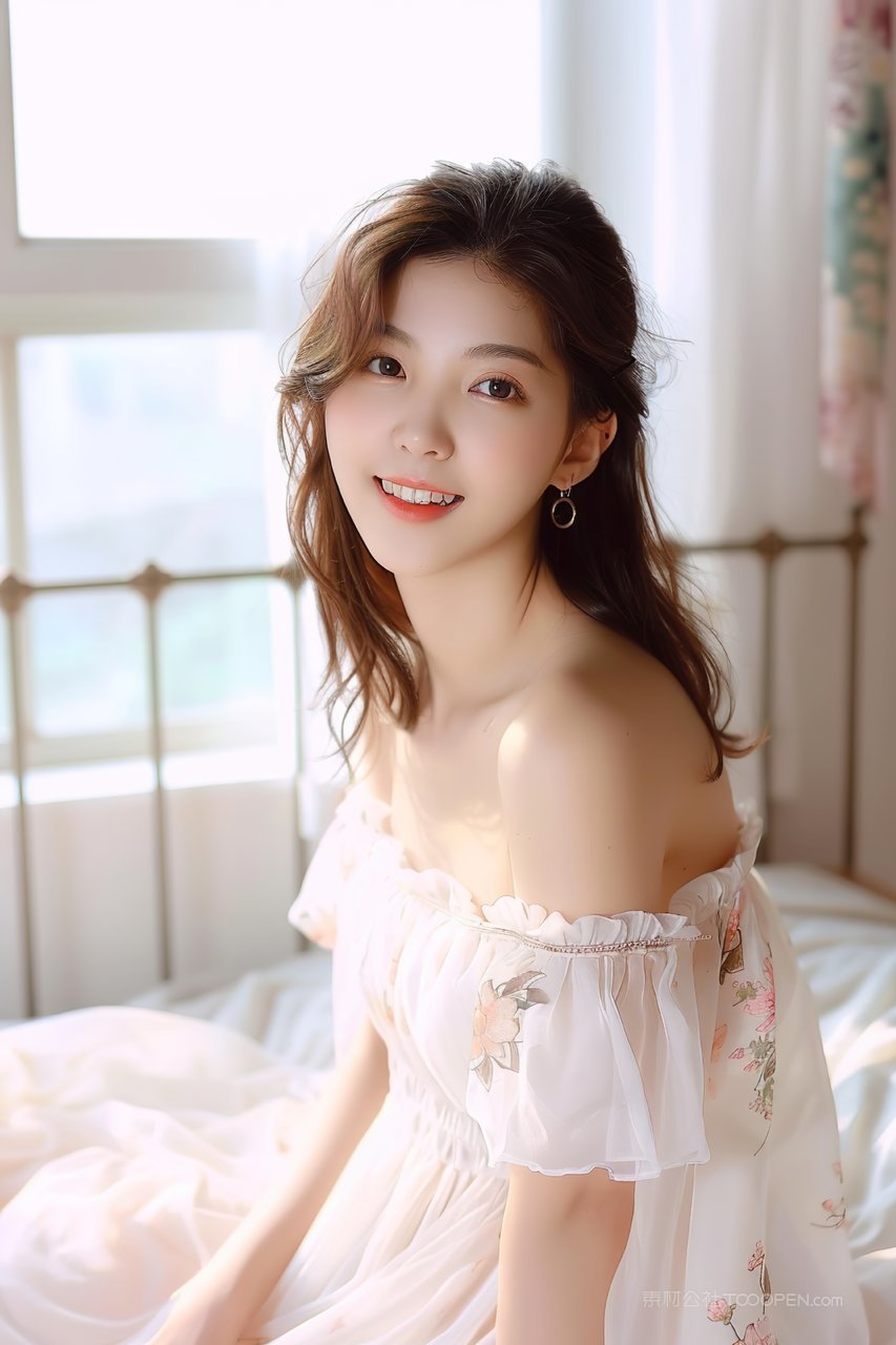 年轻青春活力美容优雅女性彩妆美女少女优美