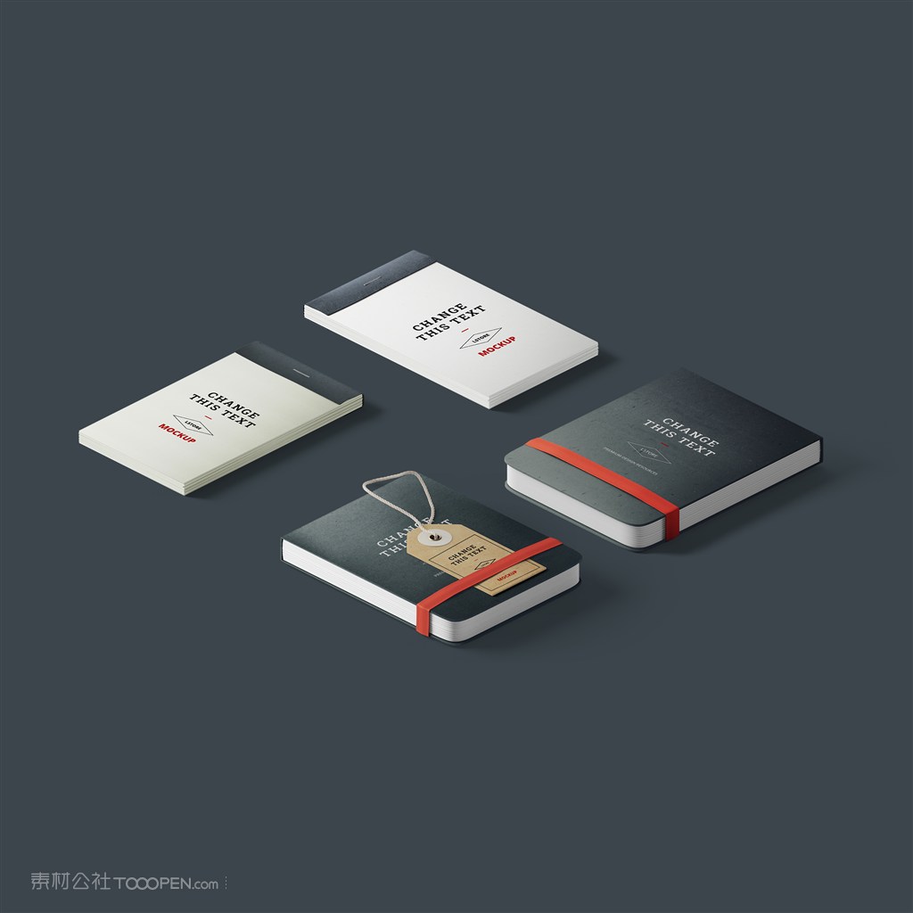 笔记本便签本样机素材