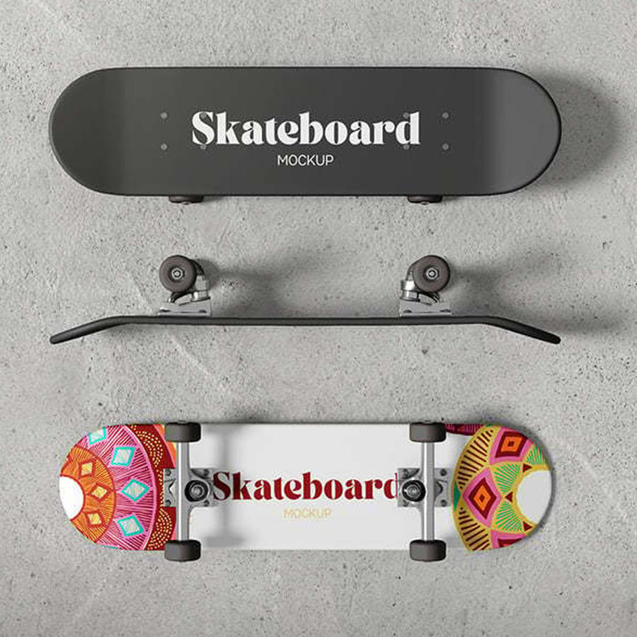滑板图案设计样机