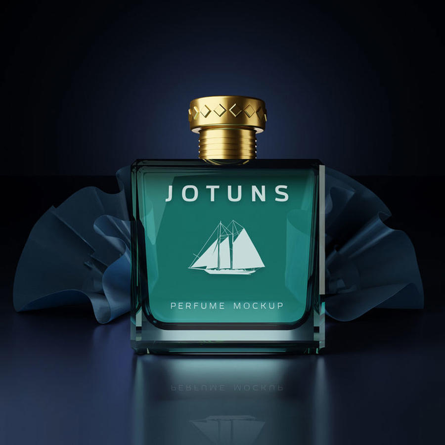 豪华香水逼真样机