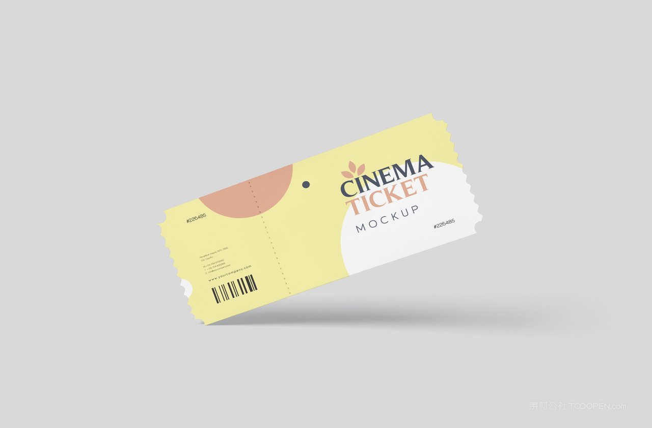 活动门票设计样机