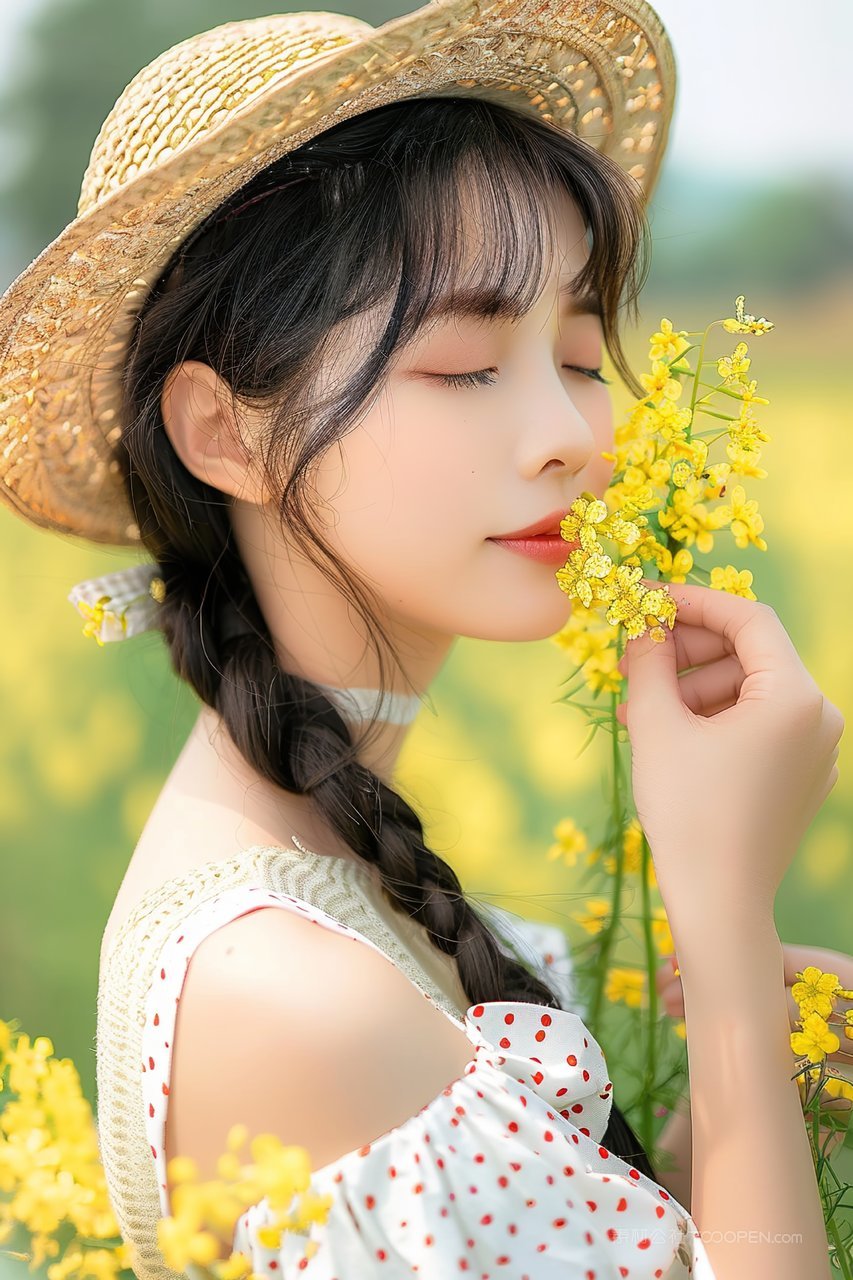 少女优雅活力女性优美美女年轻彩妆青春