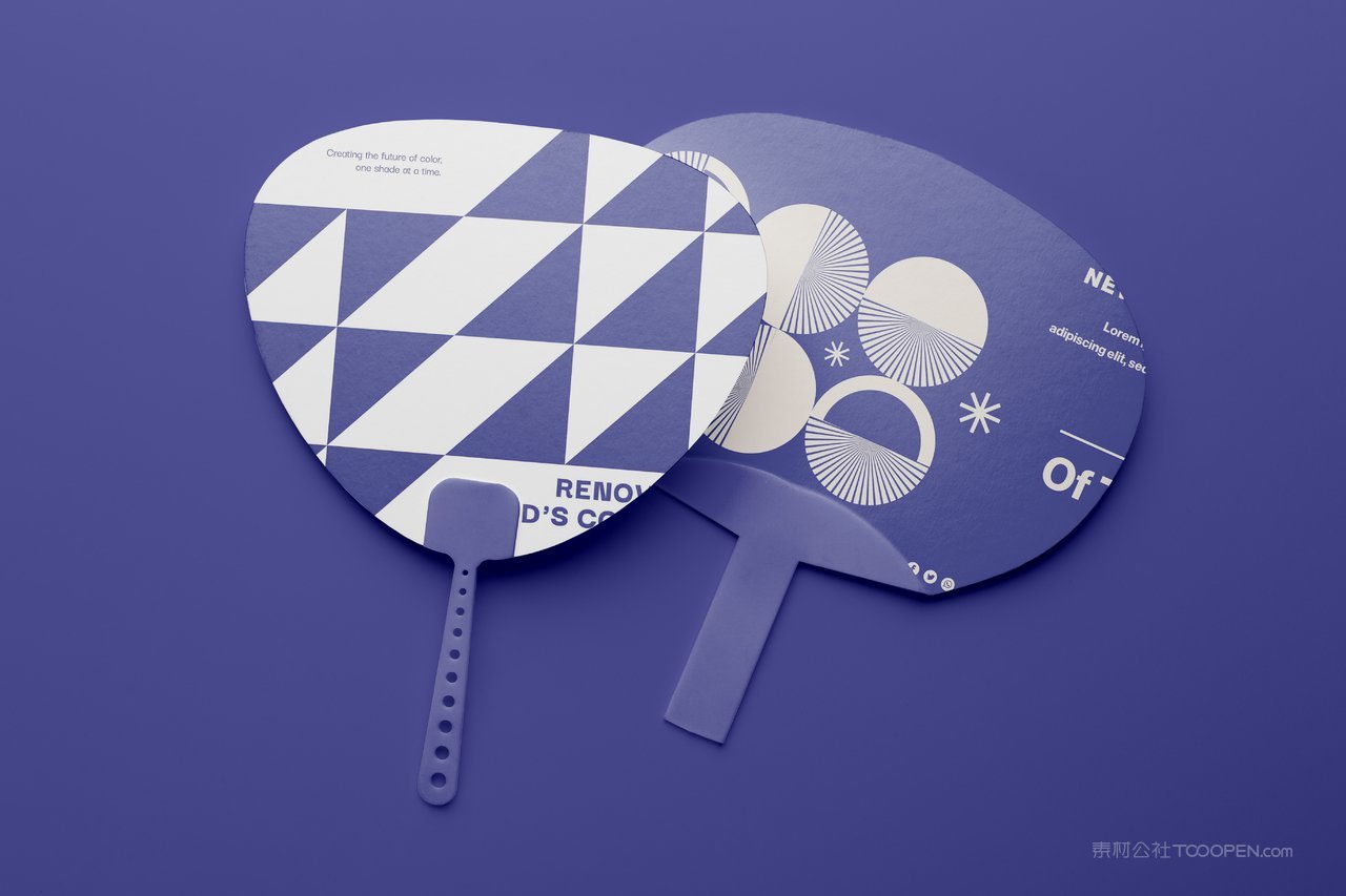 品牌扇子文创企业ps分层智能样机