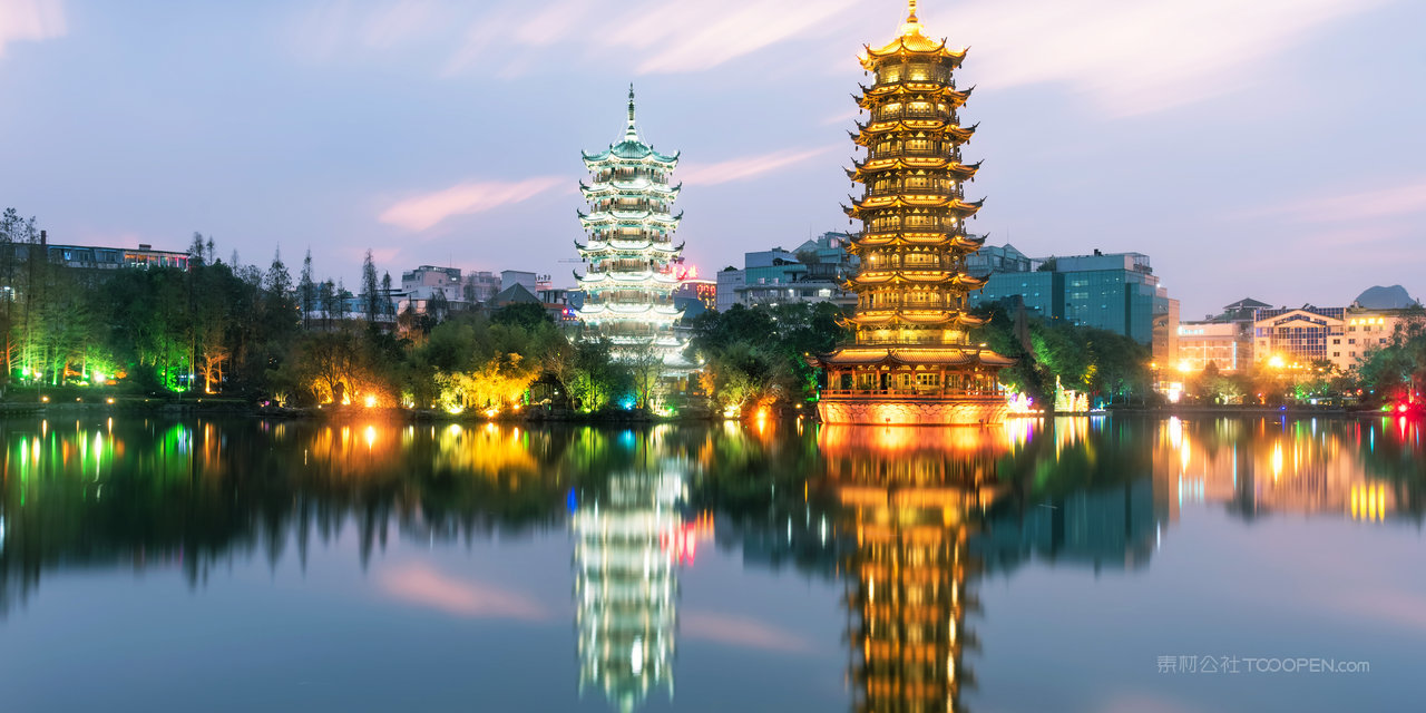 高清桂林山水风景画图片