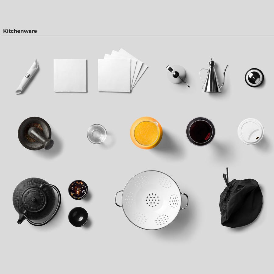 牛排西餐餐具样机模板